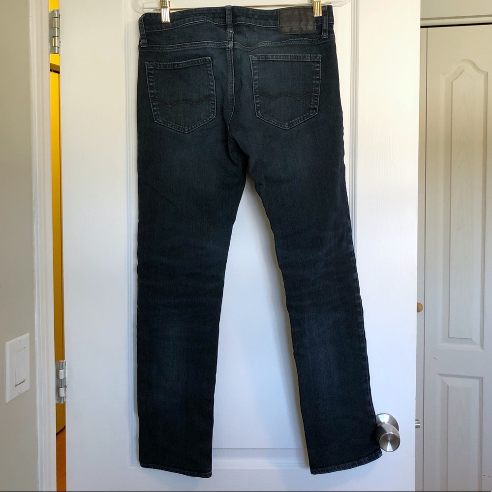 American Eagle Dark Wash Mid Rise Skinny Jeans - Picture 4 of 7